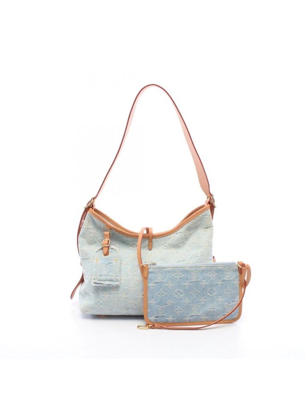 Louis Vuitton Shoulder Bag LV by the Pool Carryall NM PM Monogram Denim Sky Blue
